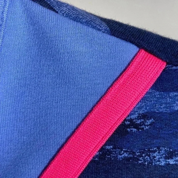 Flirtitude Active Blue Camo Workout Top Athleisure Jamestown Half Zip Sz S New - Picture 5 of 7